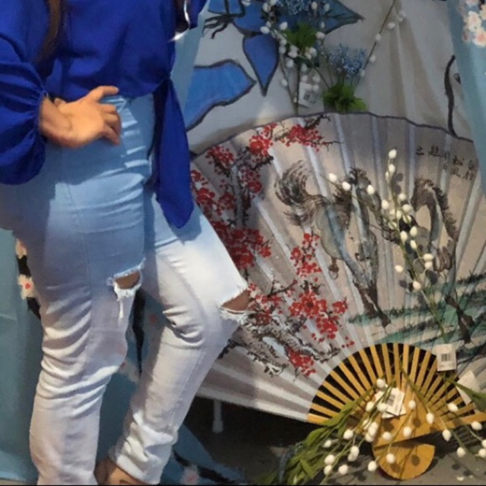 Fashion Nova high waisted ombré distressed jeans 9 - Picture 14 of 15